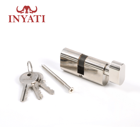 Cylinder Large Oval 65mm Nickle Plated Thumb Turn Inyati - Image 4